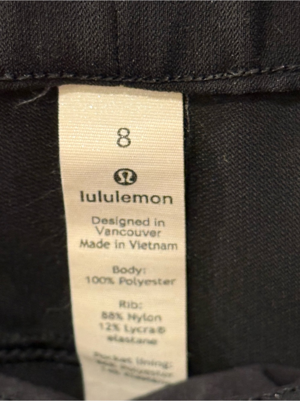 lululemon athletica On The Fly Joggers Black Size 8 - Picture 2 of 6